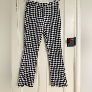 Anine Bing black and white houndstooth pantsuit